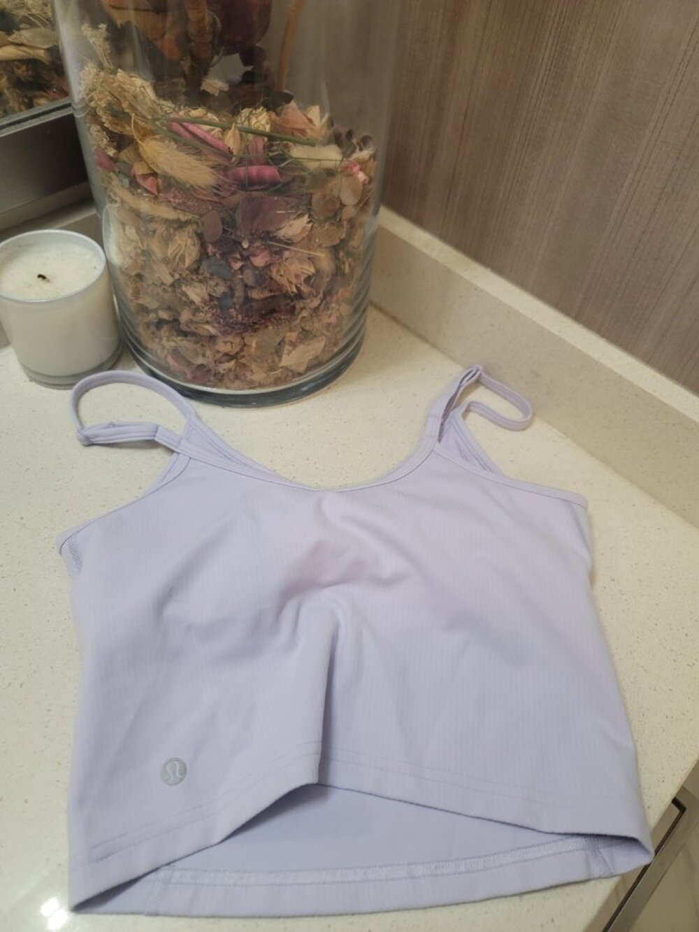 Lululemon Wunder Train Strappy Ribbed Tank Top Violet Verbena Size 4 - Picture 4 of 6